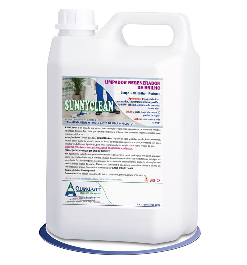 SUNNYCLEAN Regenerador de Brilho 1L ou 5L - Quimiart