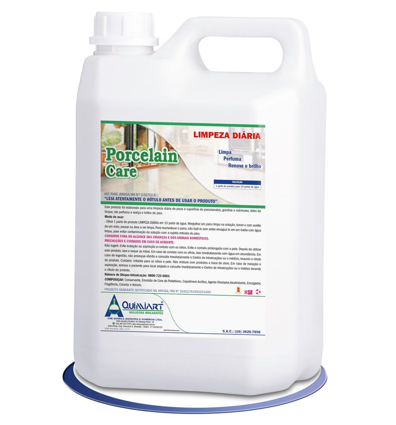 PORCELAIN CARE Limpador com Brilho 1L ou 5L - Quimiart