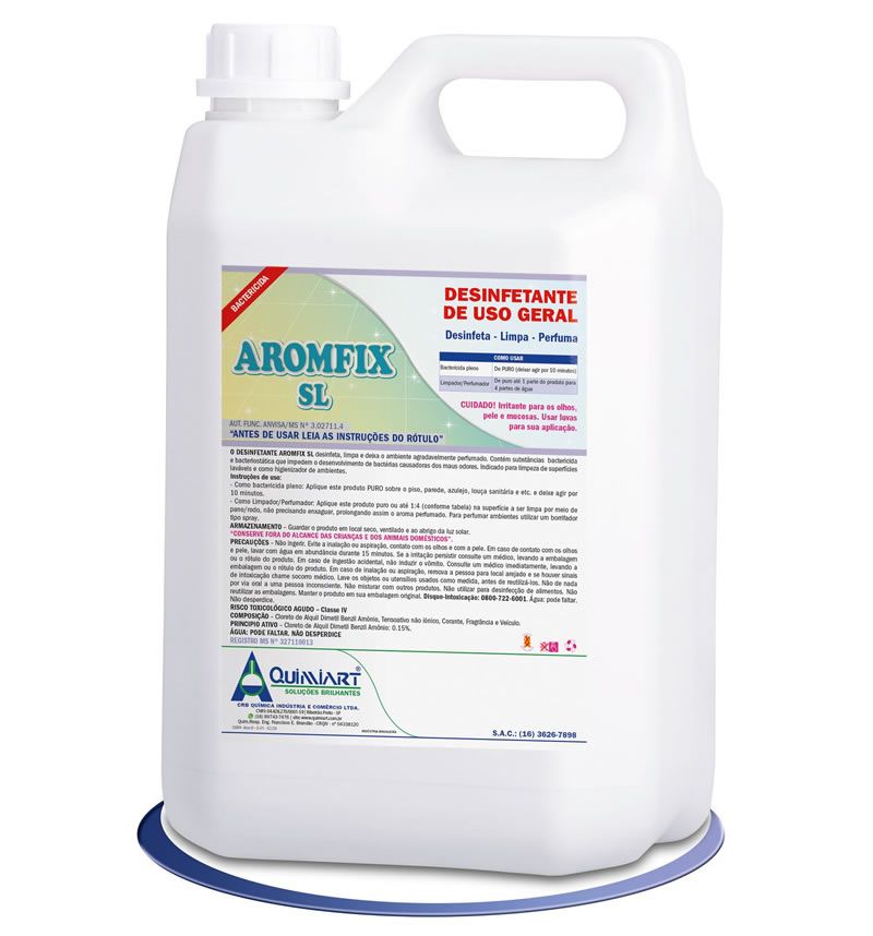 AROMFIX SL - Desinfetante Pronto Uso 5L - Quimiart