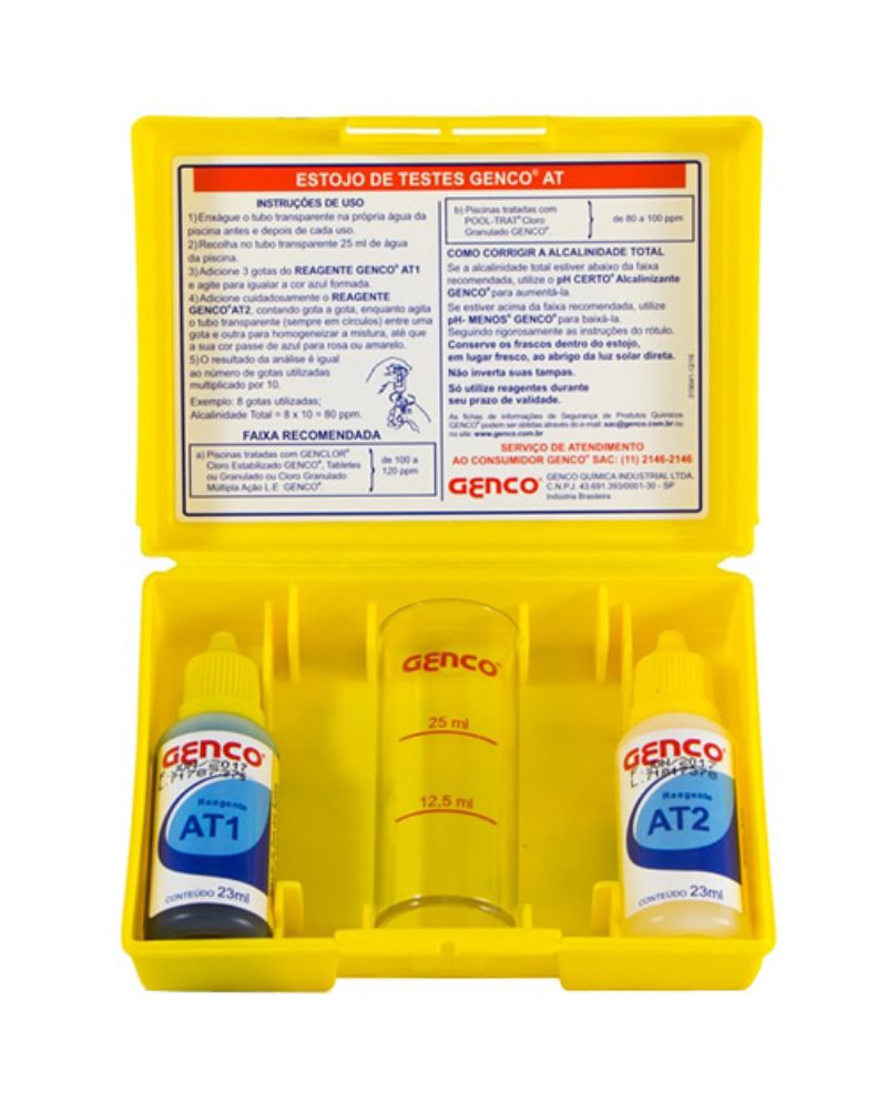 Kit de Testes Alcalinidade GENCO - AT