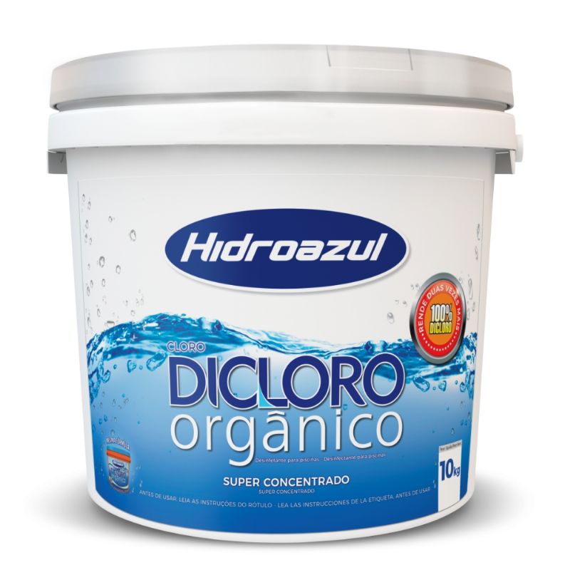 Cloro Orgânico - Dicloro Hidroazul 10Kg