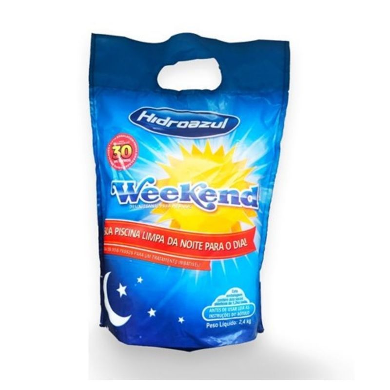 Cloro Dosagem nica Weekend 2,4Kg ou 4Kg - Hidroazul Lider Limpeza