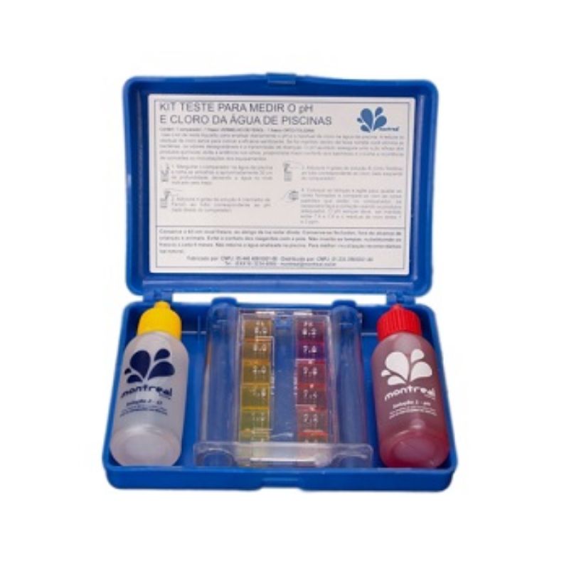 Kit de Testes Cloro e pH - Montreal Lider Limpeza