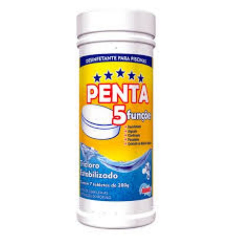 Tubo TABLETE CLORO PENTA HIDROALL - 1,4Kg Lider Limpeza