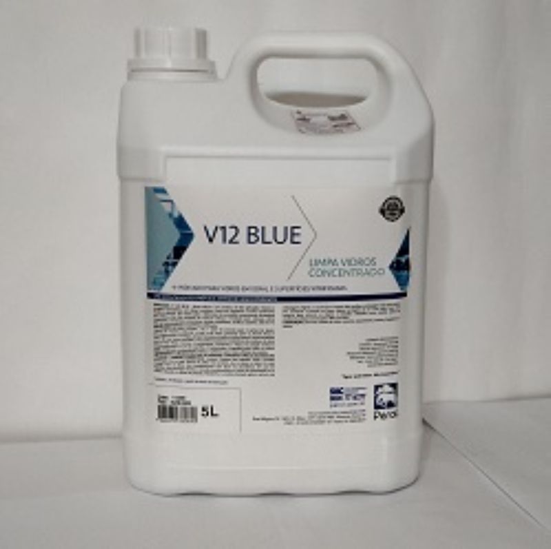 Limpa Vidros V-12 Blue 1L ou 5L - Perol Lider Limpeza