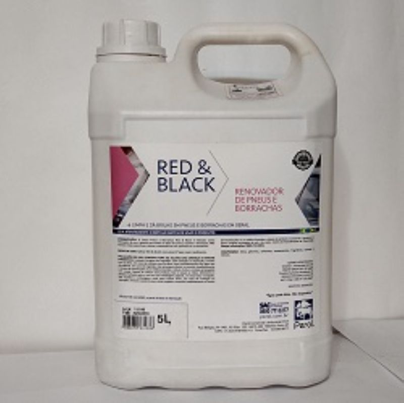 Limpa Pneu e Borracha Red&Black 1L ou 5L - Perol