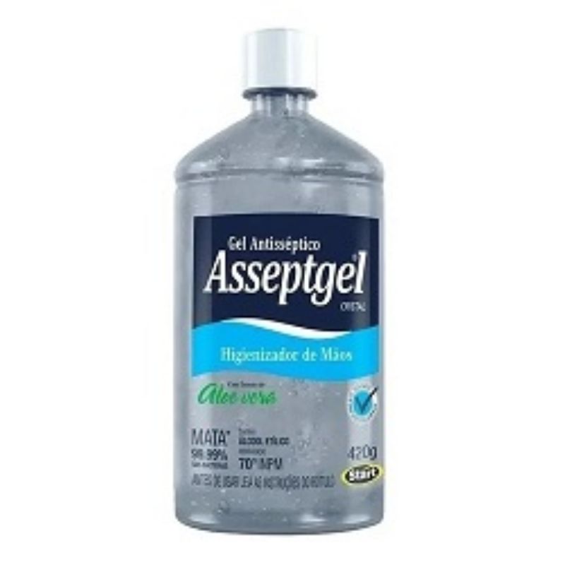 lcool em Gel Asseptgel 52g, 420g ou 5L - Start