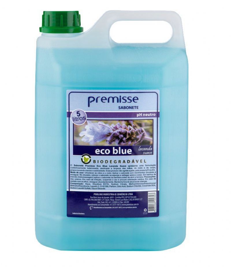 SABONETE LQUIDO ECO BLUE LAVANDA - PREMISSE Lider Limpeza