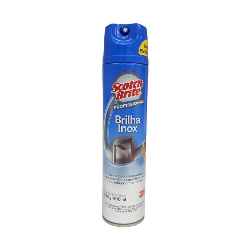 BRILHA INOX 400ML SCOTCH-BRITE - 3M