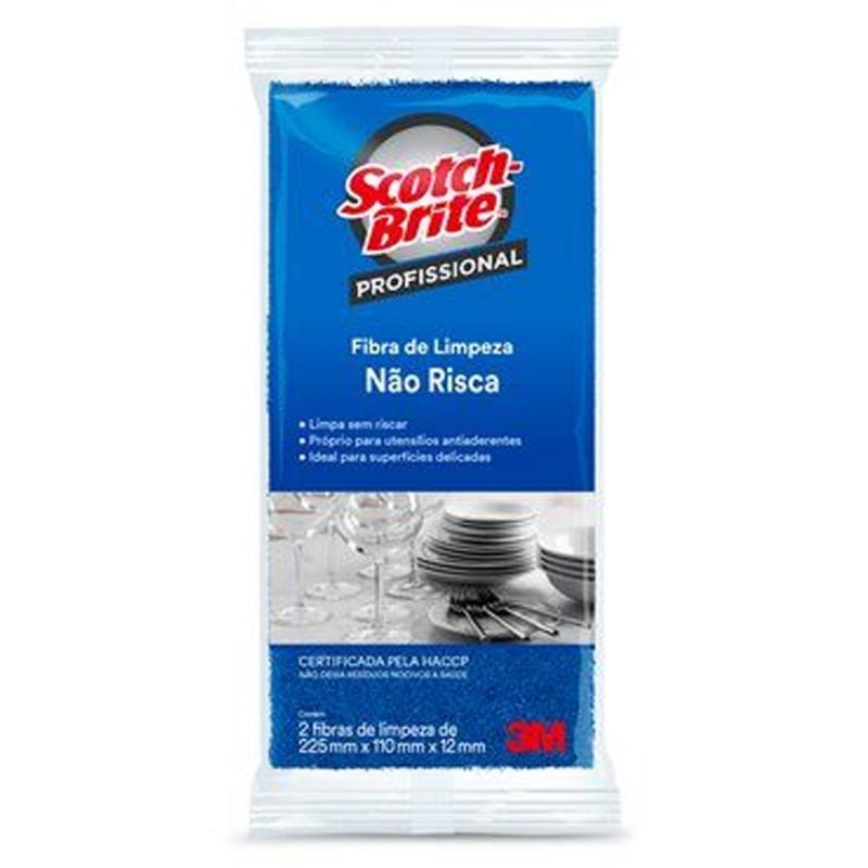 FIBRA AZUL N�O RISCA C/2 UNIDADES - SCOTCH-BRITE