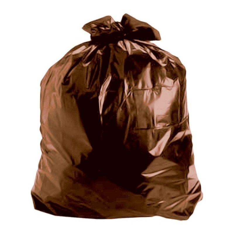 SACO LIXO MARROM - 100 UNIDADES