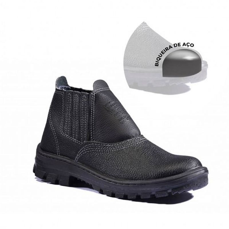 BOTINA DE SEGURAN�A COM BICO DE FERRO