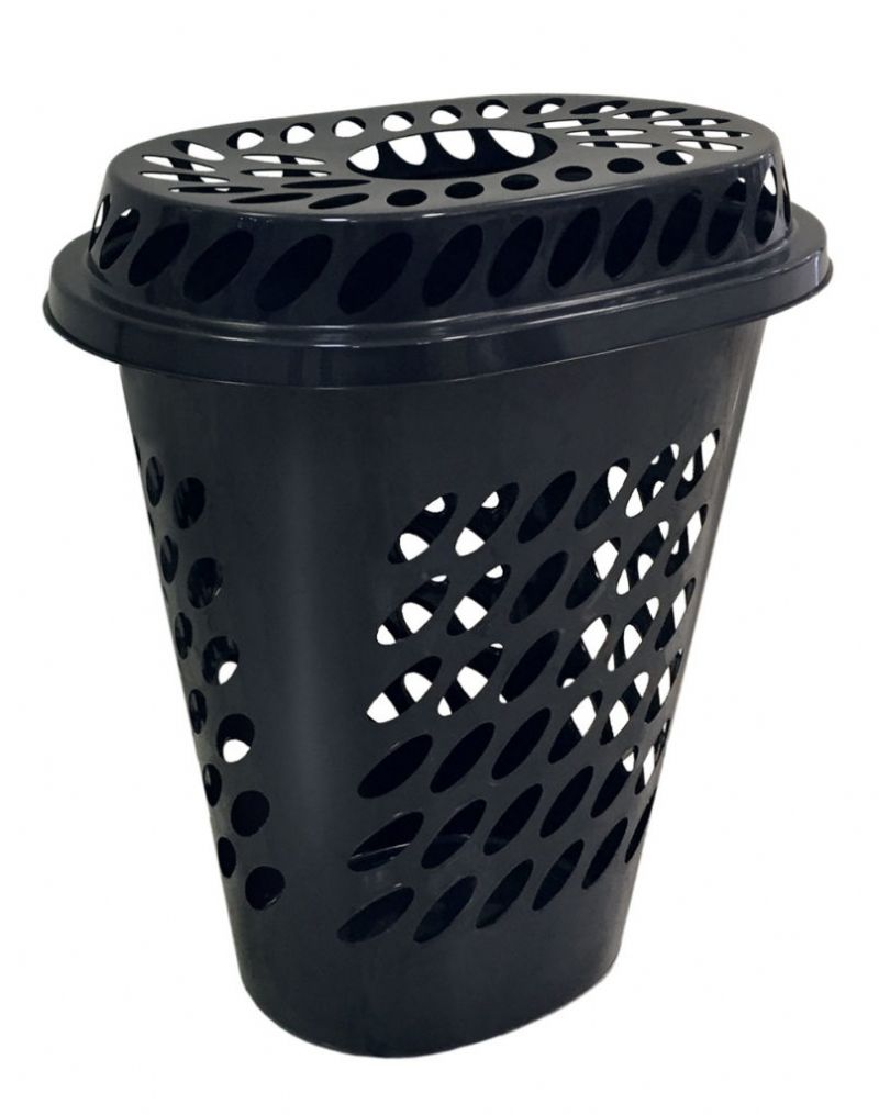 CESTO TELADO OVAL 60L COM TAMPA - ARQPLAST