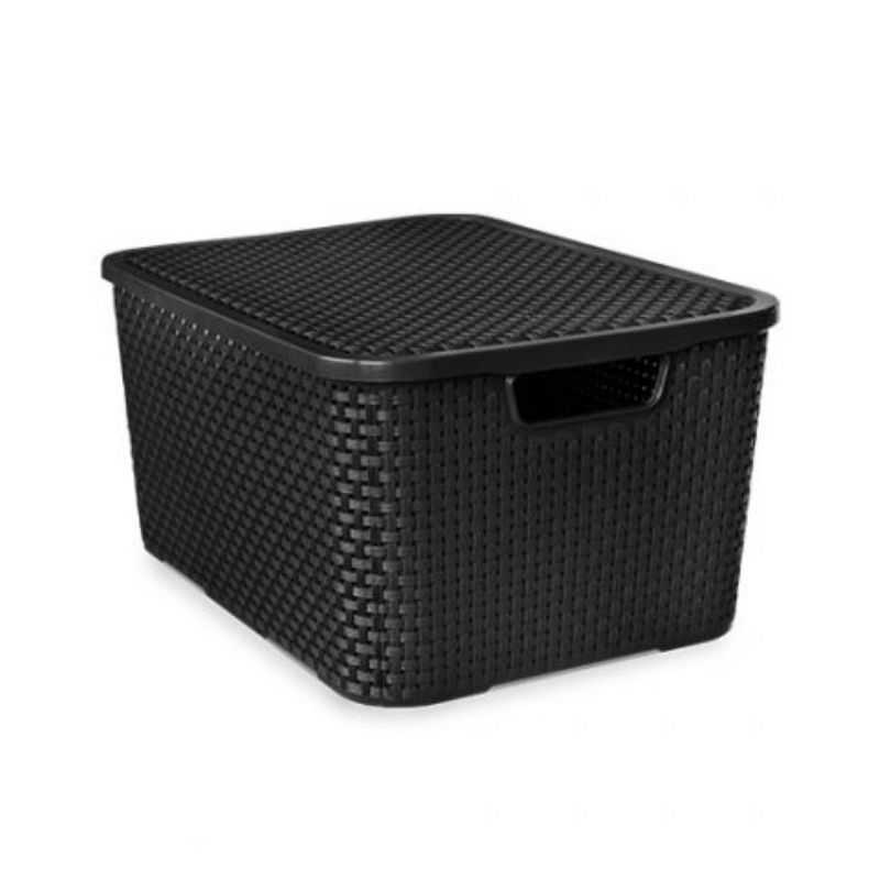 CESTO ORGANIZADOR 15L PRETO - ARQPLAST